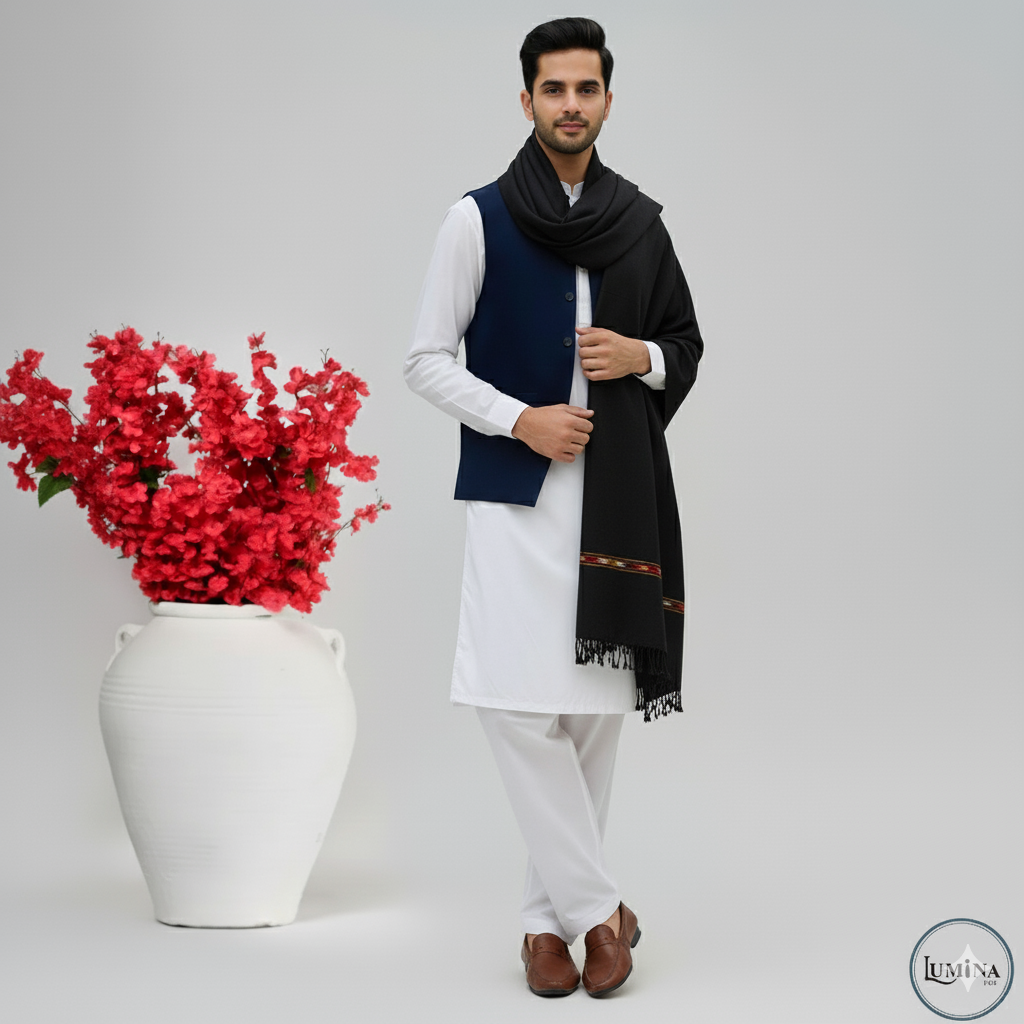 Black Premium Shawl