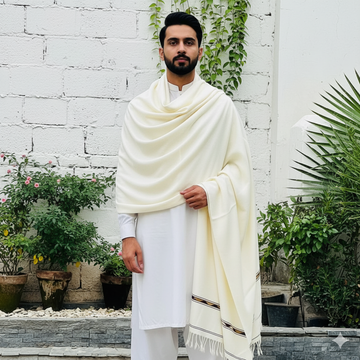 White Shawl By Lumina