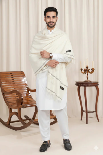 Lumina Premium Touch Shawl (Cream Edition)