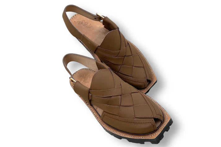 Brown Norozi – Premium Handmade Peshawari Chappal (10 Hazar + Orders Dispatched 🏆)