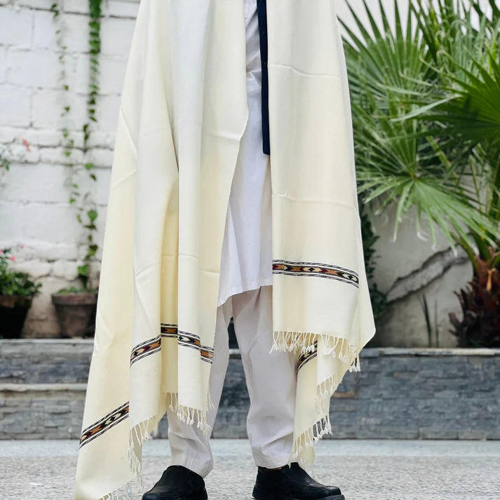 White Shawl By Lumina